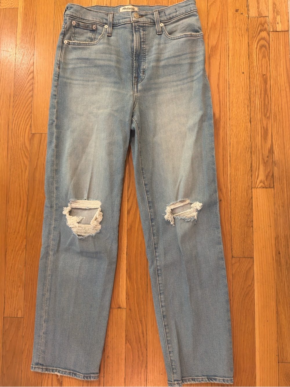 Madewell The Perfect Distressed Vintage Straight Jean